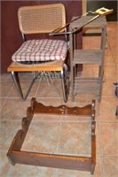 Chair with Cushion/Gun Rack/Small Stand