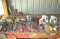 Assorted tools and starting fluid