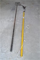Pole saw, bent fork