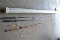 FIshing rods and holder