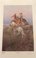 UNFRAMED CHARLES RUSSELL PRINT "THE SCOUTS".....