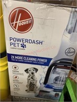 Hoover power dash pet carpet cleaner box appears