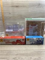Paper goods and storage lot