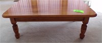 TELL CITY MAPLE COFFEE TABLE W/DRAWERS