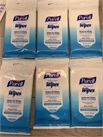 6 packs Purell hand sanitizer wipes