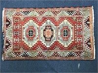 Small Cut Pile Middle Eastern Rug