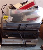 (3) VCR'S AND VHS MOVIES INCLUDING "DEADWOOD"....
