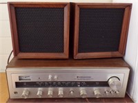 KENWOOD AM/FM STEREO RECEIVER W/SPEAKERS