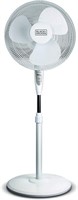 Black & Decker, White 16" Stand Fan with Remote