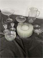 Glassware Lot w/ Footed Bowls