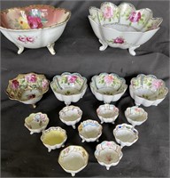 Nippon Footed Candy Dishes & Salts Cellars