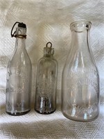 3 Antique Bottles (Canandaigua & Poughkeepsie)