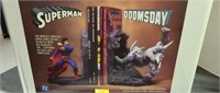 Vintage Superman Doomsday Bookends,Limited Edition