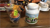 Milk Can Cookie Jar and Candle