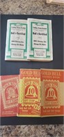 Gold Bell and Bob's Certified stamp books