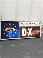 DX LIGHTED SIGN- APPROX 25"LX10.5"T- 1/2 LITE