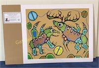 Norval Morrisseau Print Scared Bear with Moose