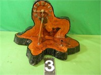 Wooden Clock Battery Operated 11" Tall