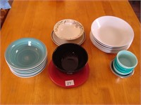 14  Assorted Bowls - 3 Saucers
