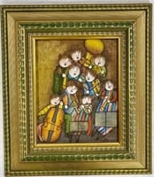 Musical Children Oil on Canvas