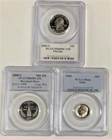 3 Graded Collectible Coins