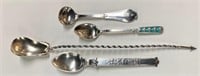 3 Unique Sterling Spoons & a Tiffany E.P
