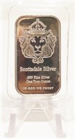 1 Troy Ounce .999 Silver Bar Bullion