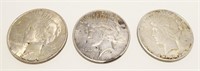 1923, 1925, 1926 Peace Silver Dollars