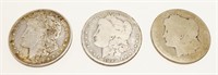 1899, 1921 & Date Unknown Morgan Silver Dollars