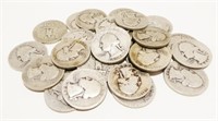 30x 1940's Silver Quarters