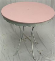 Painted Metal Garden Table