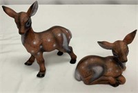 Two Deer Figurines