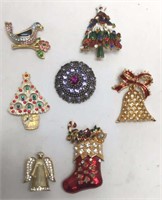 Seven Brooches