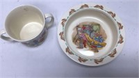 Bunnykins Cup and Bowl