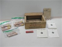 Vtg Winchester Air Rifle Shot, Crate & Targets