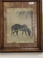 Horse Print in Frame
