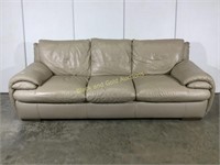 Light Tan Colored Leather Couch