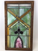 Beautiful Vintage Stained Glass Window Pane