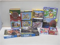 Lot Of Assorted Pre-Owned Puzzles