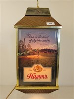 Hanging and Rotating Light Up Hamm’s Beer Bar Sign