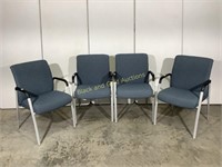 (4) Four Matching Cushioned Chairs
