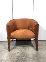Cushioned Overstuffed Lounge Chair