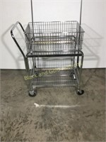 Utility Rolling Basket Cart