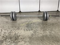 Weights 60lbs w/ long bar