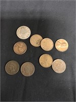 Indian Head & Wheat Pennies Plus 1911 V Nickel