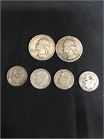 Silver Dimes and Quarters
