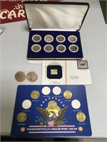 Gas & Oil Advertising Coins Plus Gold Stamp