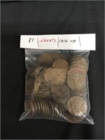 Approximately 87 Wheat Pennies