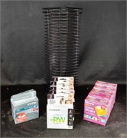 NEW DVD RECORDABLE MEDIA  & STAND