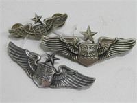 Three 1950's Military Navigator Wings